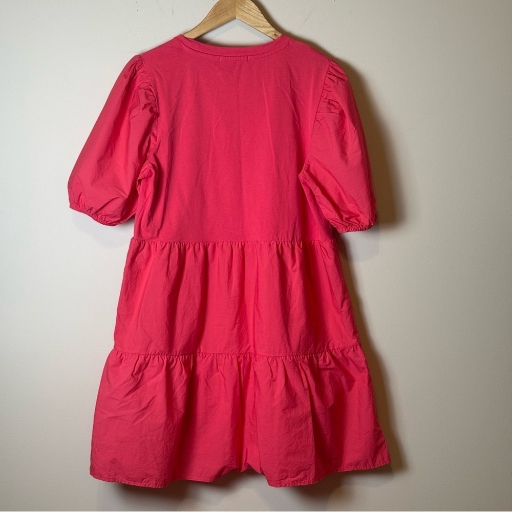 Sanctuary Poplin Mix Dress - Island Pink L - Picture 6 of 8